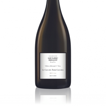 Champagne Leclerc Briant Le Clos des Trois Clochers 2018 - étiquette Champagne Leclerc Briant Le Clos des Trois Clochers 2018 - étiquette