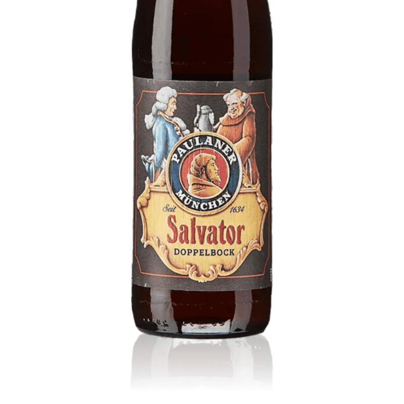 Bière Ambrée Paulaner Salvator - etiquette