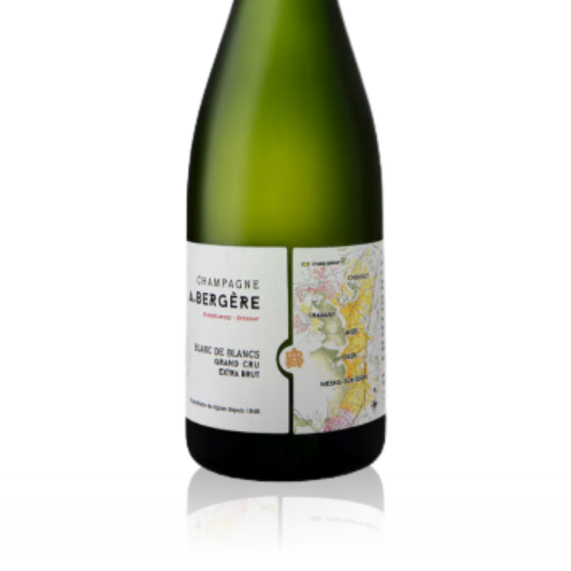 Magnum Champagne A.Bergère Grand Cru Blanc de Blancs - Etiquette