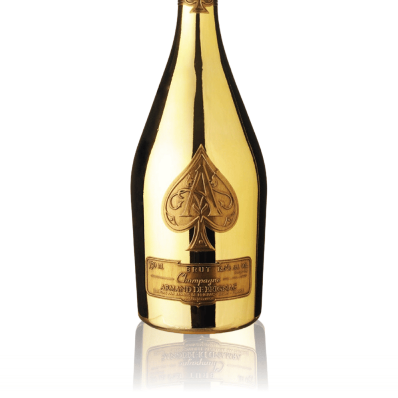 Magnum Champagne Armand de Brignac Gold Coffret Laqué - étiquette