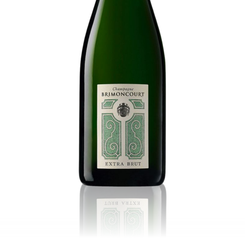 Champagne Brimoncourt Extra Brut Grand Cru étiquette Champagne Brimoncourt Extra Brut Grand Cru étiquette