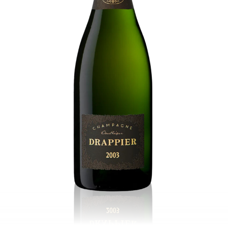 Champagne Drappier Oenothèque 2003 étiquette Champagne Drappier Oenothèque 2003 étiquette