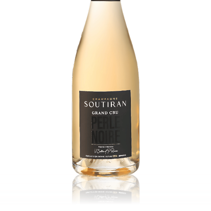 Magnum Champagne Soutiran Perle Noire Grand Cru - étiquette Magnum Champagne Soutiran Perle Noire Grand Cru - étiquette