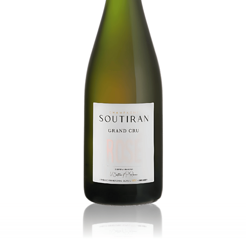 Champagne Soutiran Rosé Grand Cru - étiquette Champagne Soutiran Rosé Grand Cru - étiquette