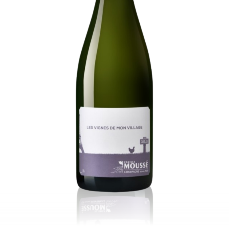 Champagne Moussé Fils - Les Vignes de mon Village - Etiquette Champagne Moussé Fils - Les Vignes de mon Village - Etiquette