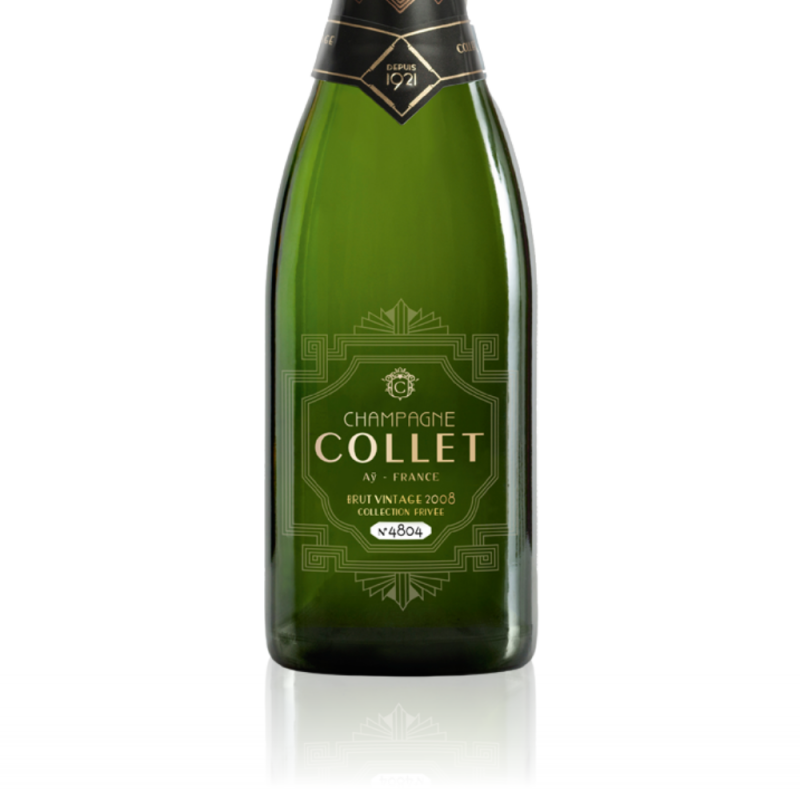 Champagne Collet Brut Vintage 2008 - Etiquette