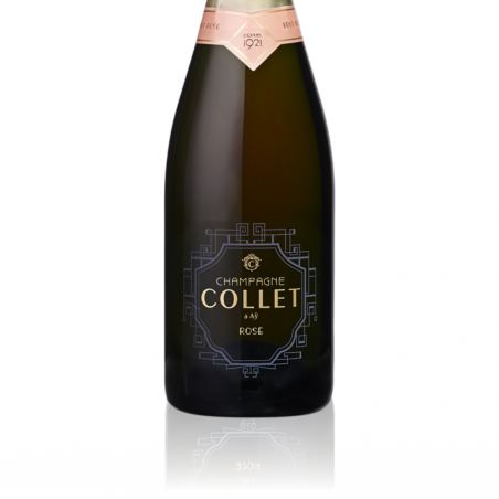 Champagne Collet Brut Rosé - Etiquette Champagne Collet Brut Rosé - Etiquette