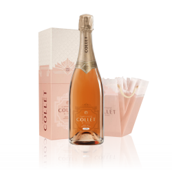 Champagne Collet Rosé Dry - Etui & Seau