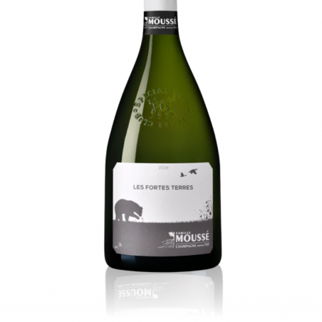 Champagne Moussé - Les Fortes Terres 2019 - Etiquette Champagne Moussé - Les Fortes Terres 2019 - Etiquette