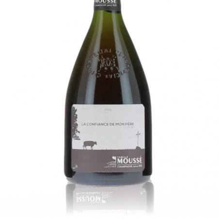 Champagne Moussé - La Confiance de mon Père 2020 - Etiquette Champagne Moussé - La Confiance de mon Père 2020 - Etiquette