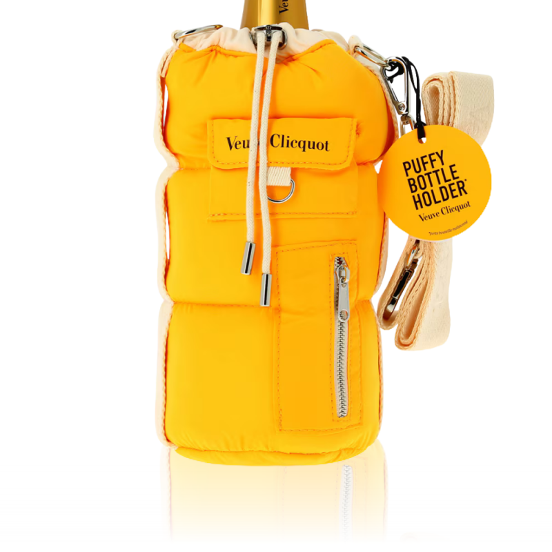 Champagne Veuve Clicquot avec étui Puffy Holder - étiquette