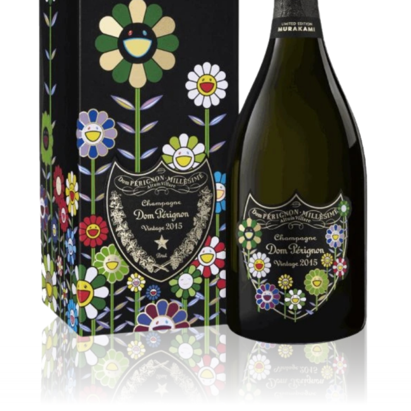 Champagne Dom Pérignon x Takashi Murakami 2015 - étiquette