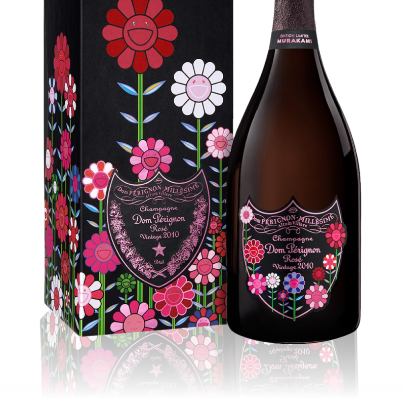 Champagne Dom Pérignon x Takashi Murakami Rose 2010
