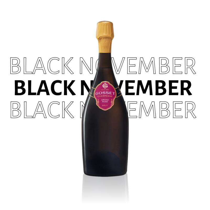 Champagne Gosset Grand Rosé Black Friday