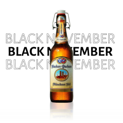 Black Friday -Bière Blonde Hacker-Pschorr Münchner Hell