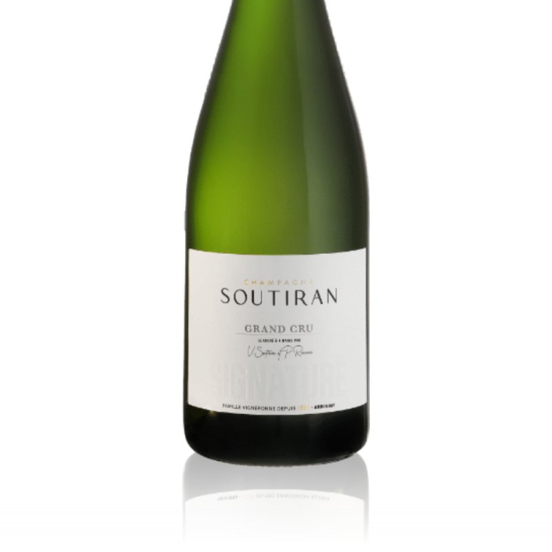 Mathusalem Champagne Soutiran Signature Grand Cru - etiquette