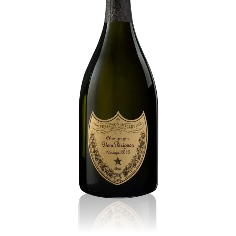 Champagne Dom Pérignon Vintage 2015 - Coffret Luxe - Etiquette