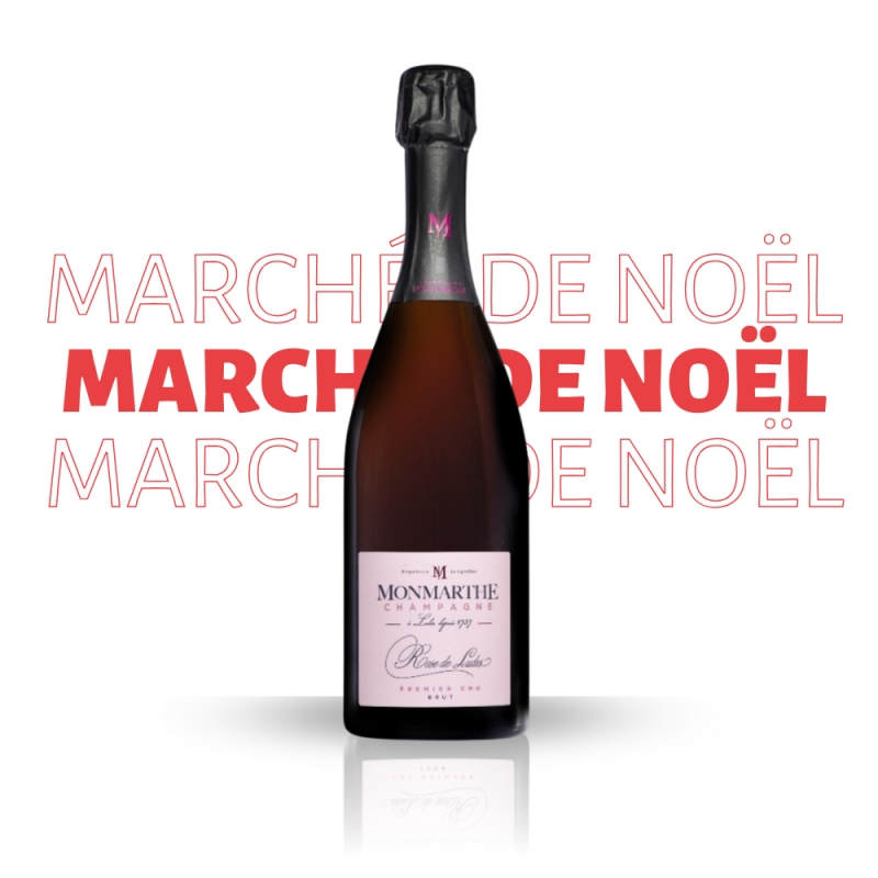 Marché de Noël - Champagne Monmarthe Rose de Ludes Premier Cru