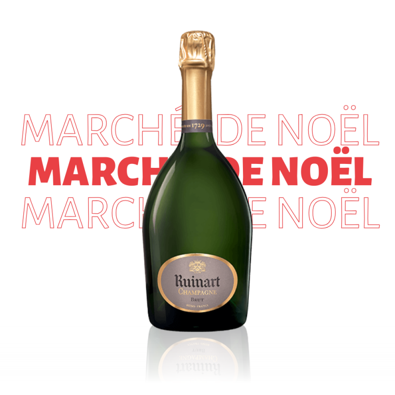 Marché de Noël - Magnum Champagne R de Ruinart Brut