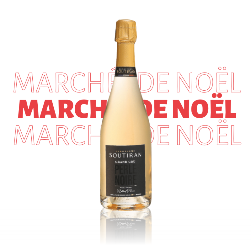 Marché de Noël - Champagne Soutiran Perle Noire Grand Cru