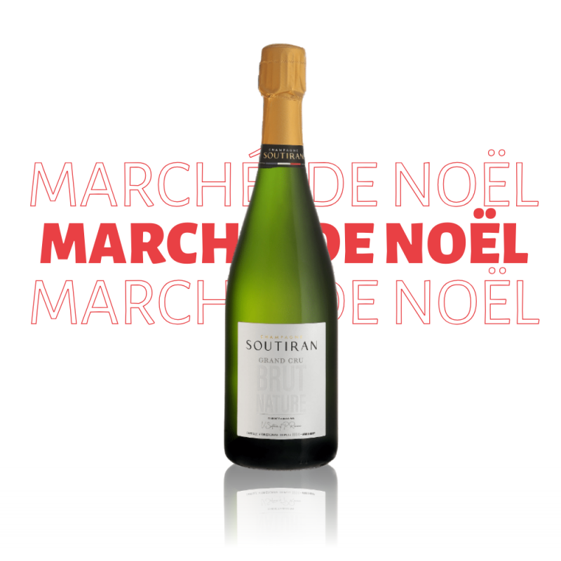 Marché de Noël - Champagne Soutiran Brut Nature Grand Cru