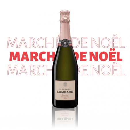 Marché de Noël - Champagne Lombard Extra Brut Premier Cru Rosé