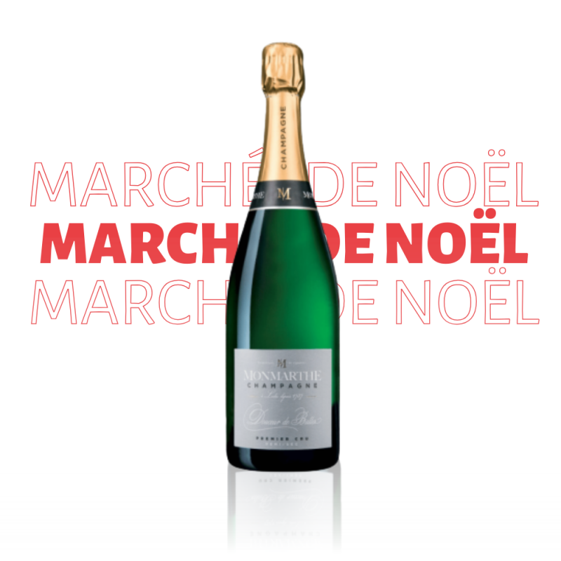 Marché de Noël - Champagne Monmarthe Douceur de Bulles Premier Cru Demi-sec