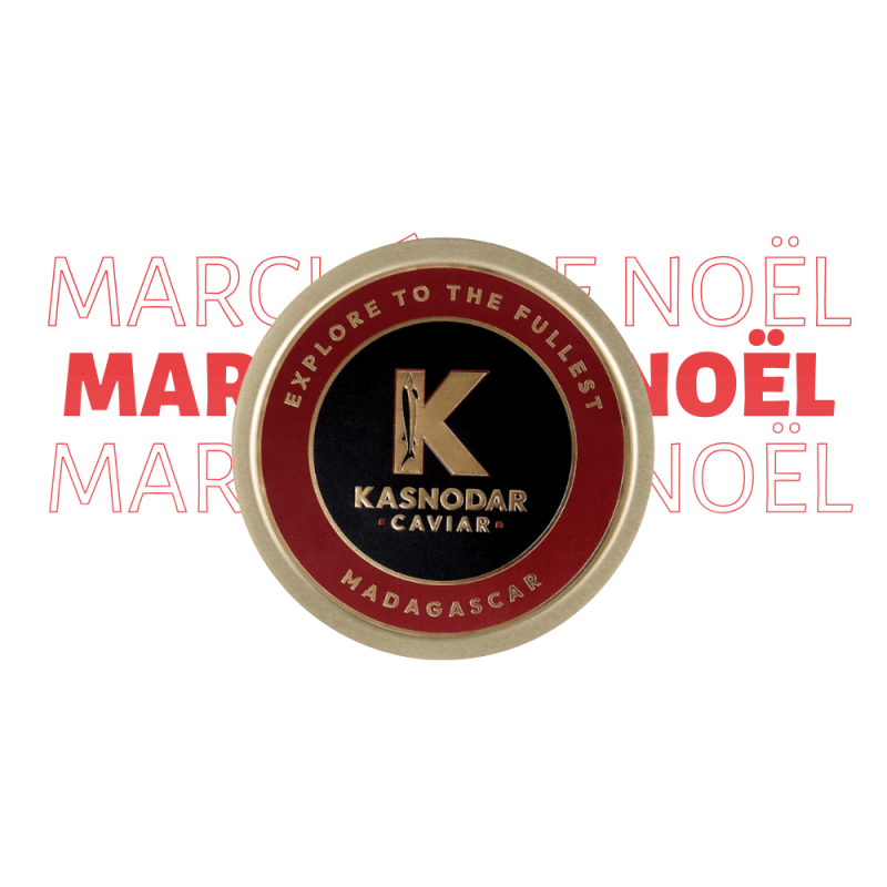 Marché de Noël - Caviar Kasnodar Osciètre Black Edition 100g
