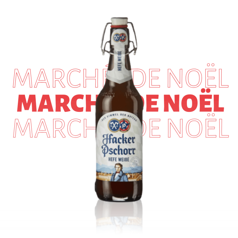 Marché de Noël - Bière Blanche Hacker Pschorr Hefe Weiss