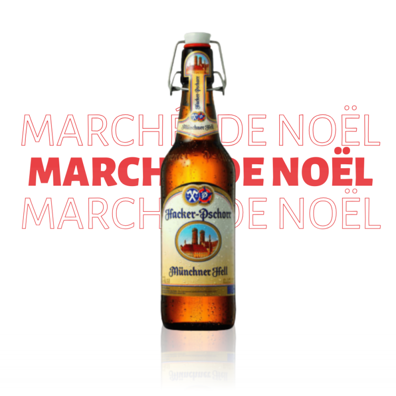 Marché de Noël - Bière Blonde Hacker-Pschorr Münchner Hell