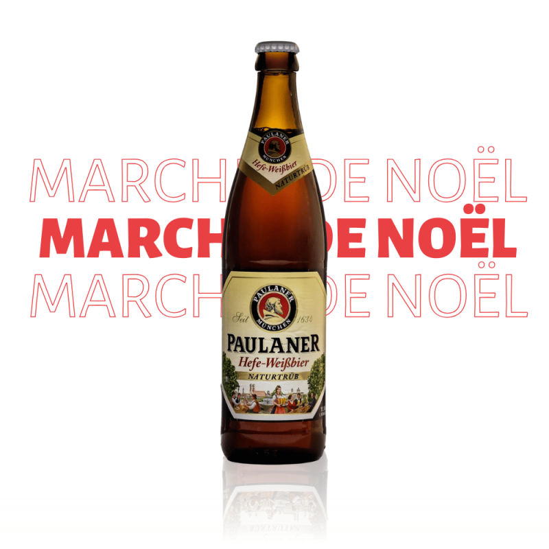 Marché de Noël - Bière Blanche Paulaner Hefe Weissbier