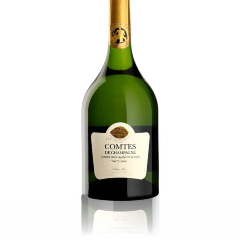 Champagne Taittinger Comtes de Champagne 2014 - Coffret Luxe - Etiquette